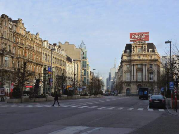La place De Brouckère à Bruxelles, en Belgique.