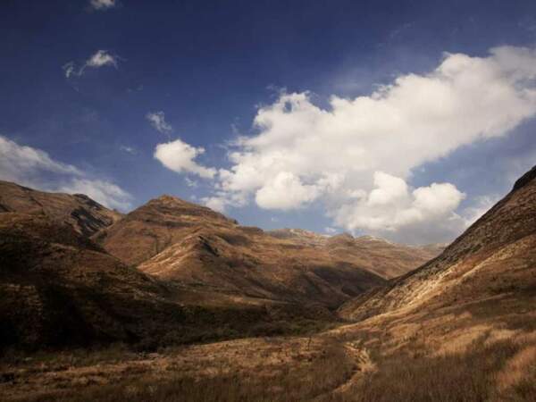 Le point le plus bas du Lesotho est situé à 1400 mètres d'altitude