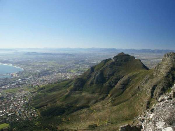 Vue depuis table Mountain, près du Cap, en Afrique du Sud