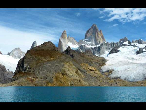 Vue du Mont Fitz Roy, aux confins de l'Argentine et du Chili