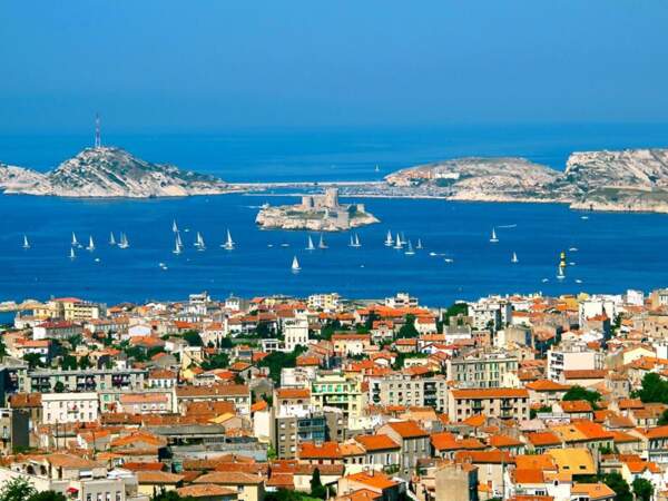 Vue de Marseille, dans les Bouches-du-Rhône
