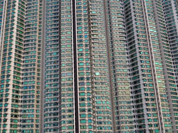 Immeuble d’habitations à Hong Kong. 