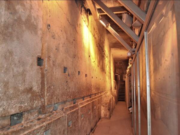 Tunnel creusé sous le mur occidental de l’esplanade de Jérusalem, en Israël. 