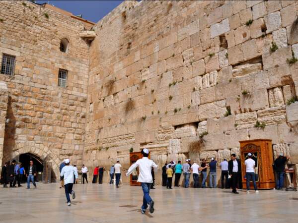 Le mur des Lamentations, à Jérusalem, en Israël. 