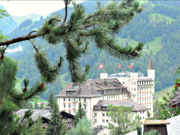 Le palace de Gstaad est un des emblèmes de la région (Oberland bernois, Suisse). 