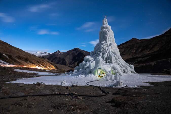 Pour lutter contre le changement climatique, fabriquez vos propres glaciers dans l'Himalaya