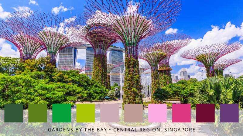 Les jardins de la baie à Singapour