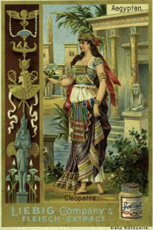 Dans la publicité, l'image de Cléopâtre se prête à toutes les convoitises