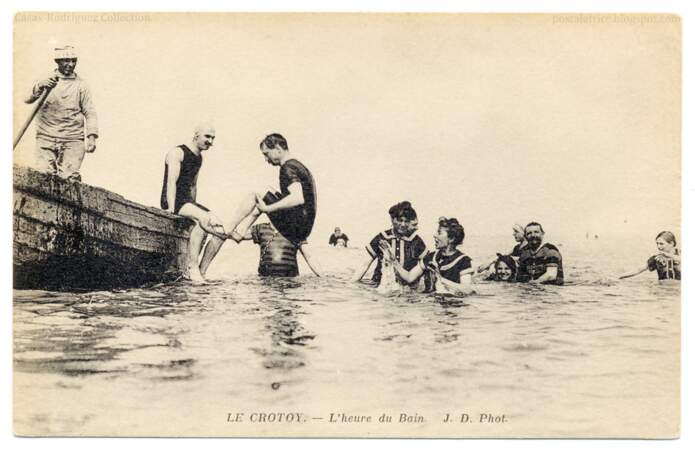 En baie de Somme, Le Crotoy, vers 1913