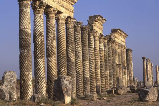 Le site romain d'Apamée en Syrie