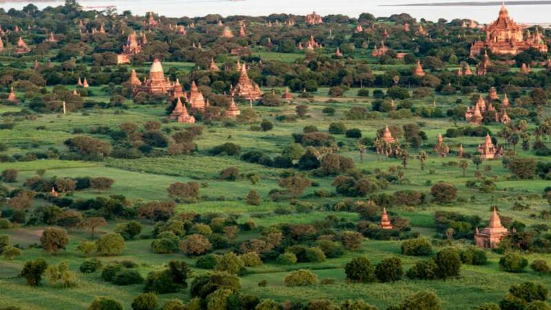 L'immensité du site de Bagan