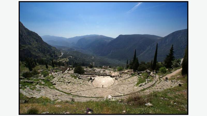 Le théâtre antique de Delphes 