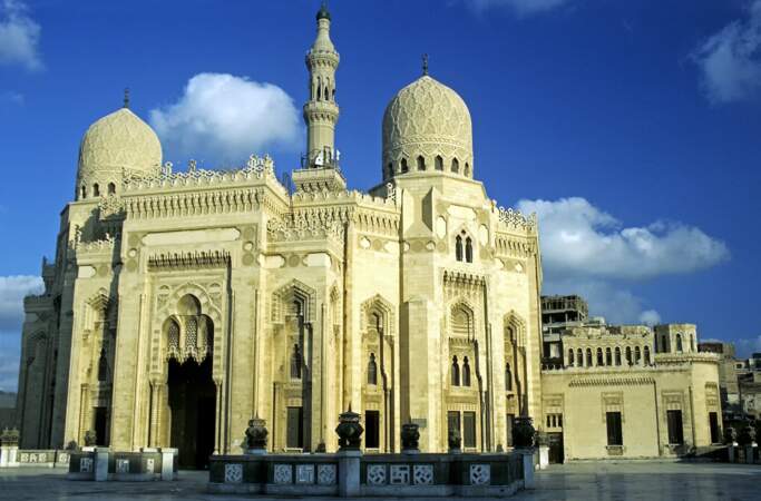 La mosquée El-Mursi Abul-Abbas, à Alexandrie, en Egypte