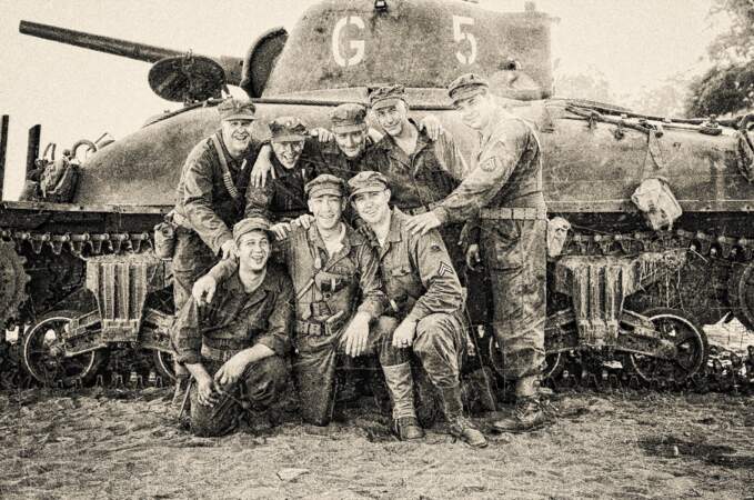 L'équipage d'un M4 Sherman