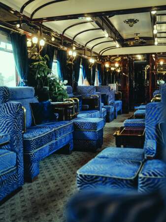 Le confort du salon de l'Orient-Express.